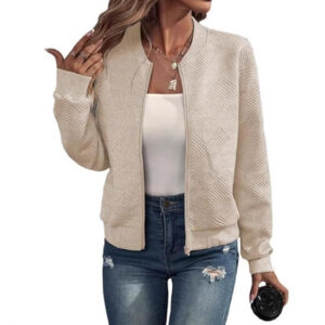 Comfort And Casual  Zipper Jacket