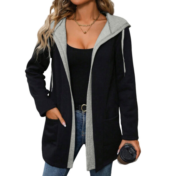 Autumn And Winter Casual Contrast Color - Fake Two Pieces - Image 4