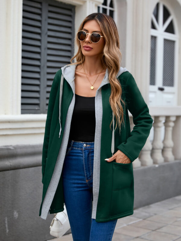 Autumn And Winter Casual Contrast Color - Fake Two Pieces - Image 5