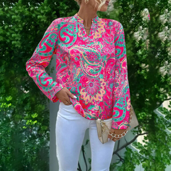 Long Sleeve Business Casual Blouse/Summer Tee Shirt - Image 6