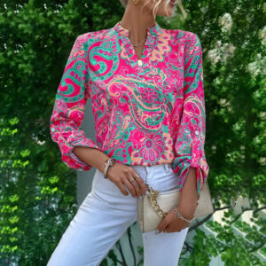 Long Sleeve Business Casual Blouse/Summer Tee Shirt
