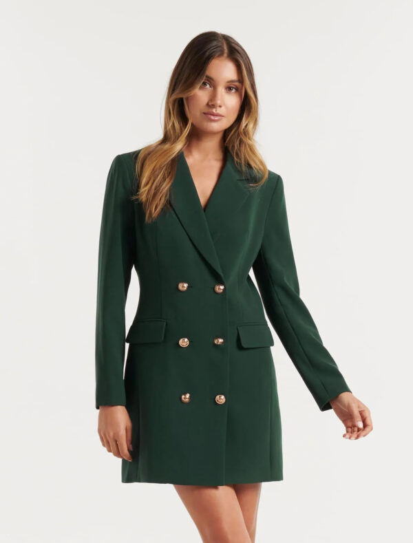 Casual Double Breasted Mid-length Suit - Image 6
