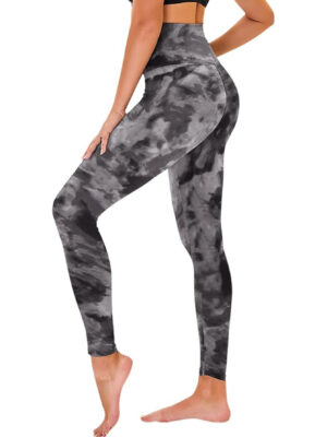 High-rise Print Black Tie-dye