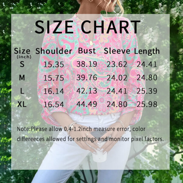 Long Sleeve Business Casual Blouse/Summer Tee Shirt - Image 9