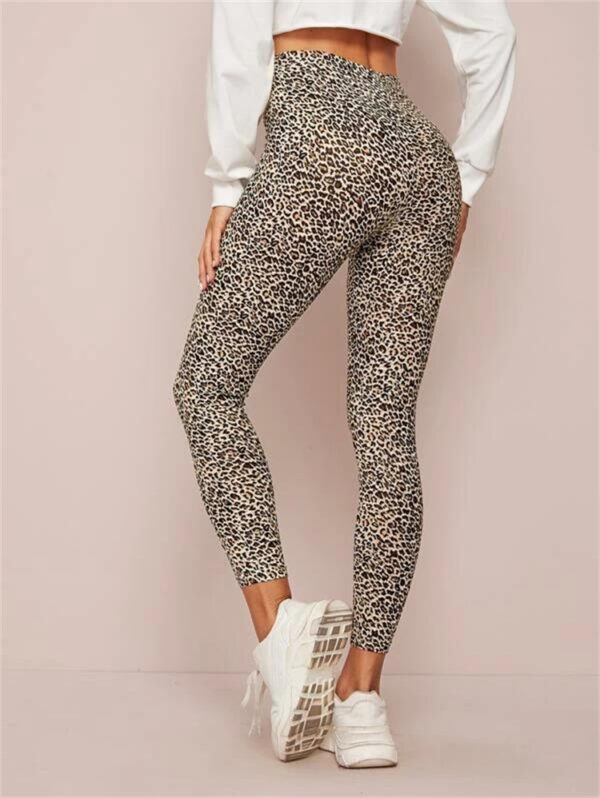 Printed High Waist Yoga Pants - Image 6