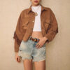 Shoulder Down Tassel-Trimmed Casual Jacket - Image 2