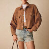 Shoulder Down Tassel-Trimmed Casual Jacket - Image 5
