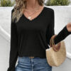 Collar Embroidered Lace V-neck Top - Image 5