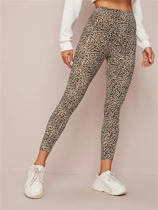 Printed High Waist Yoga Pants - Image 5