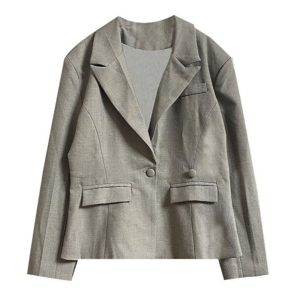 Solid Color Temperament Coat - Image 5