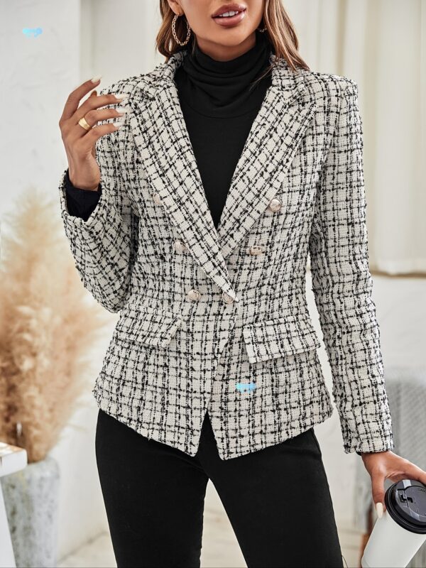 plaid blazer