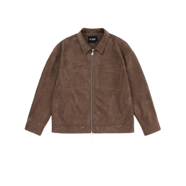 pu leather coat