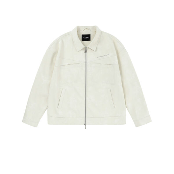 pu leather coat