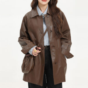 leather coat